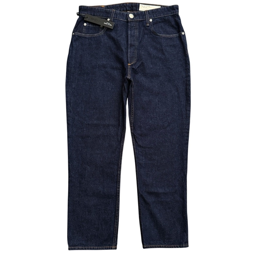 Rag Bone Nina Jeans Womens 31 Indigo High Rise Straight Ankle Cigarette USA